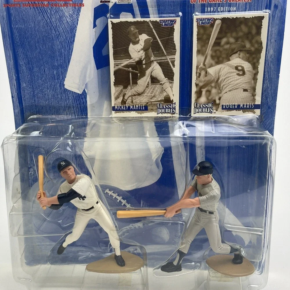 Starting Lineup Classic Doubles action figures Mickey Mantle Roger Maris 1997 NY